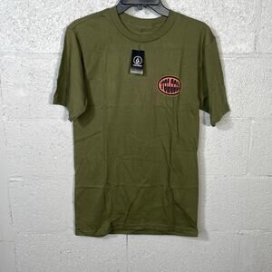 Volcom Men's Lapper Short Sleeves T-shirt - Military green Small